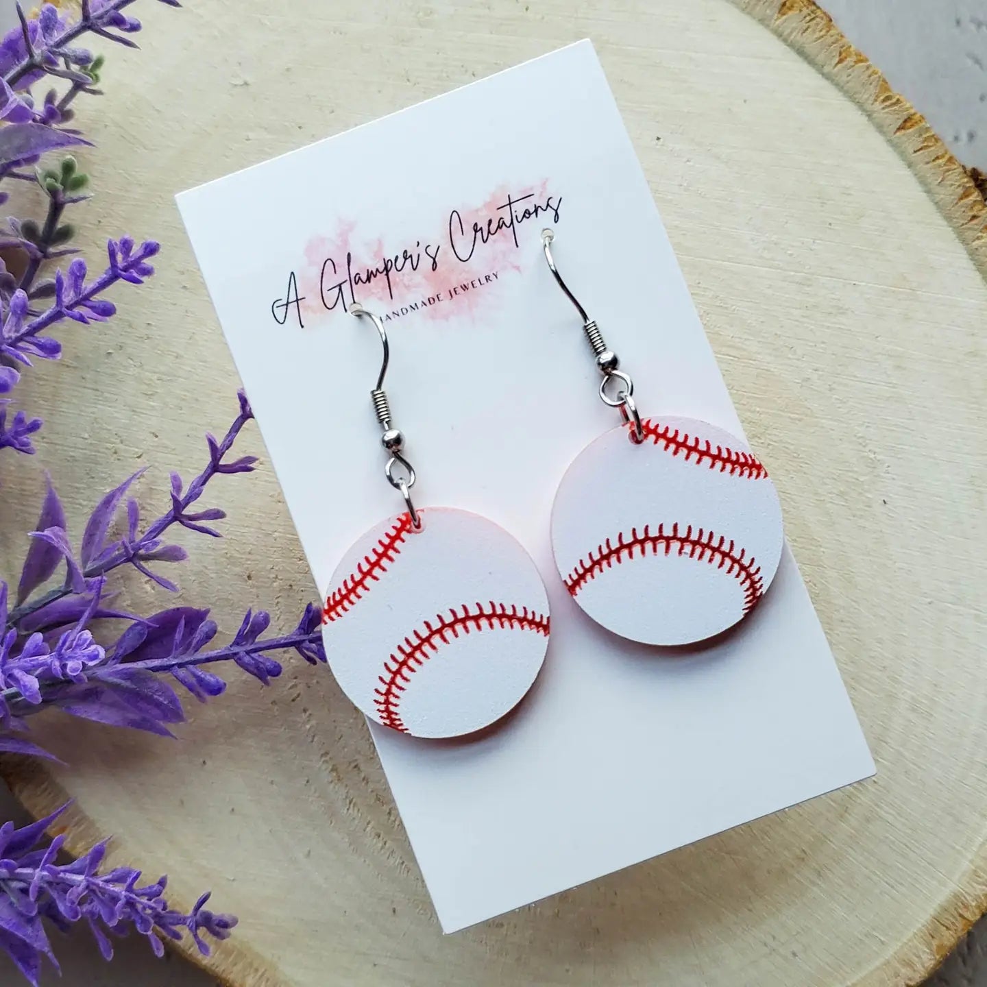 Baseball Earring