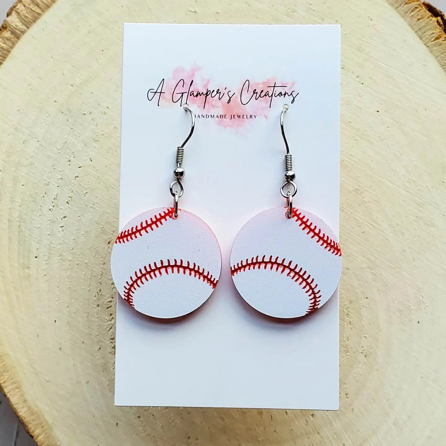 Baseball Earring