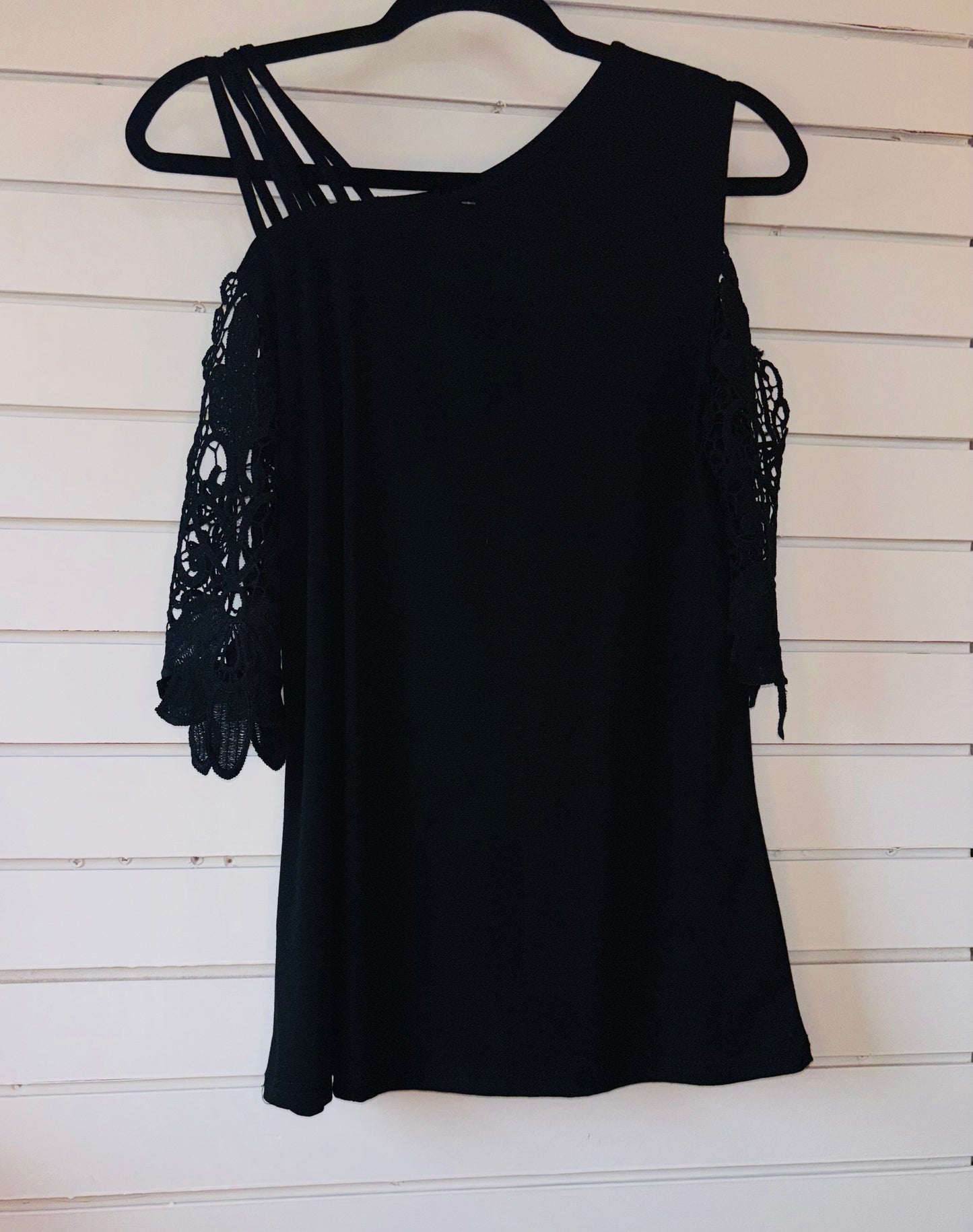 Black Lace Cold Shoulder