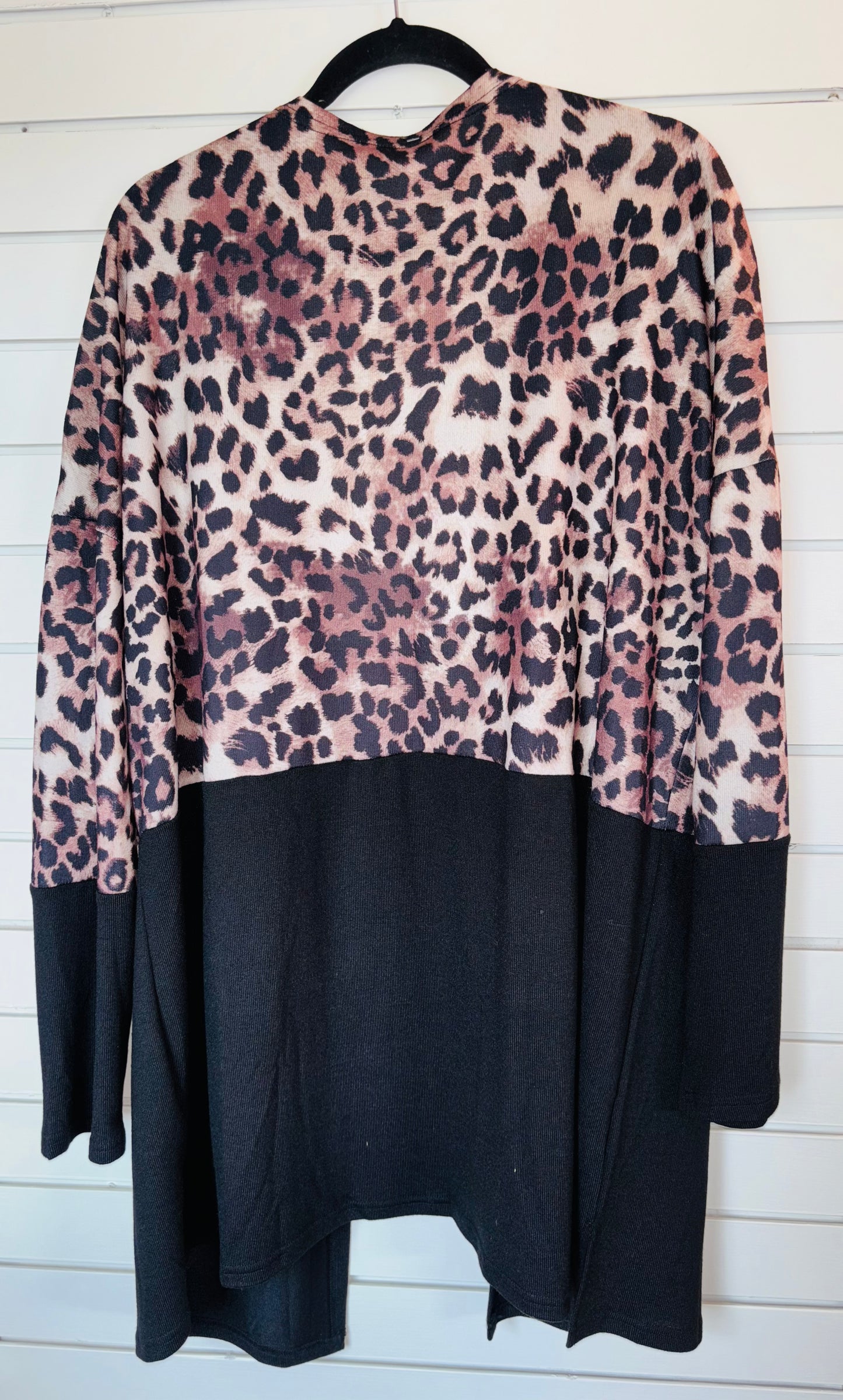 Black Leopard Cardigan
