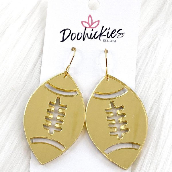 Mirror Football Earring