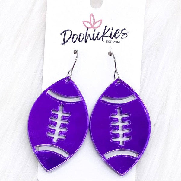 Mirror Football Earring