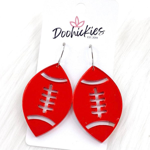 Mirror Football Earring