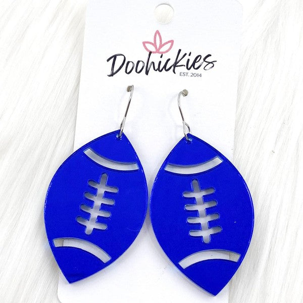Mirror Football Earring