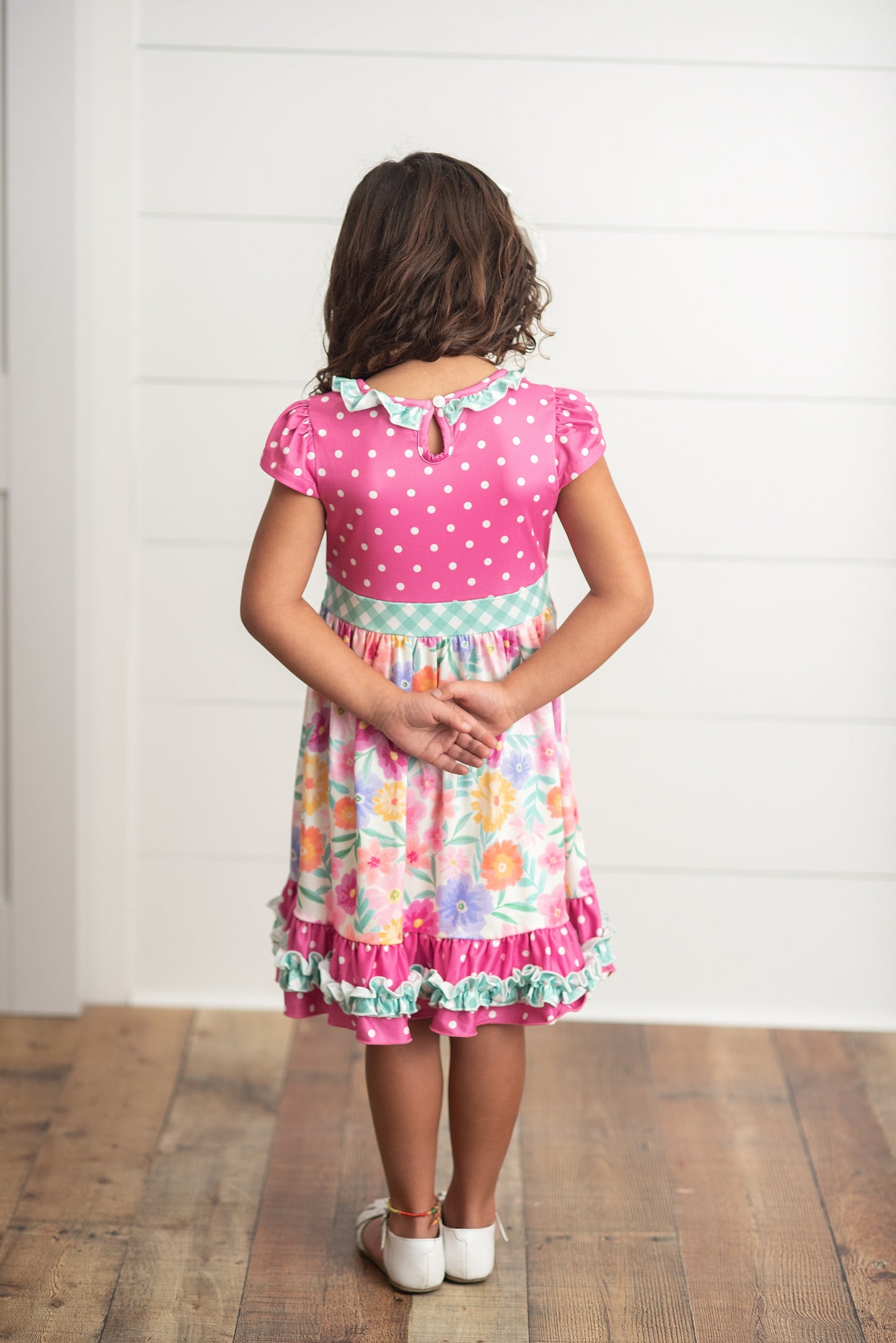 Hot Pink Gingham Dress