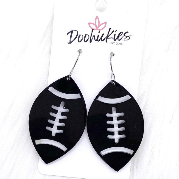 Mirror Football Earring