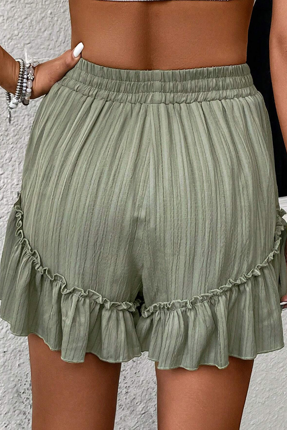 Sage Ruffle Shorts